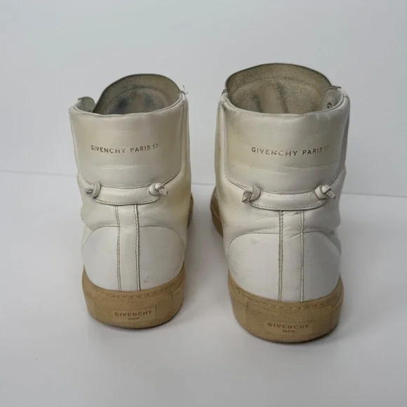 Givenchy Paris Off-White High-Top Sneakers | Men’s 12 - Picture 3 of 5